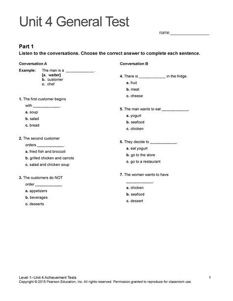Reading Explorer, Second Edition. . Cengage test 2a part 4 answers